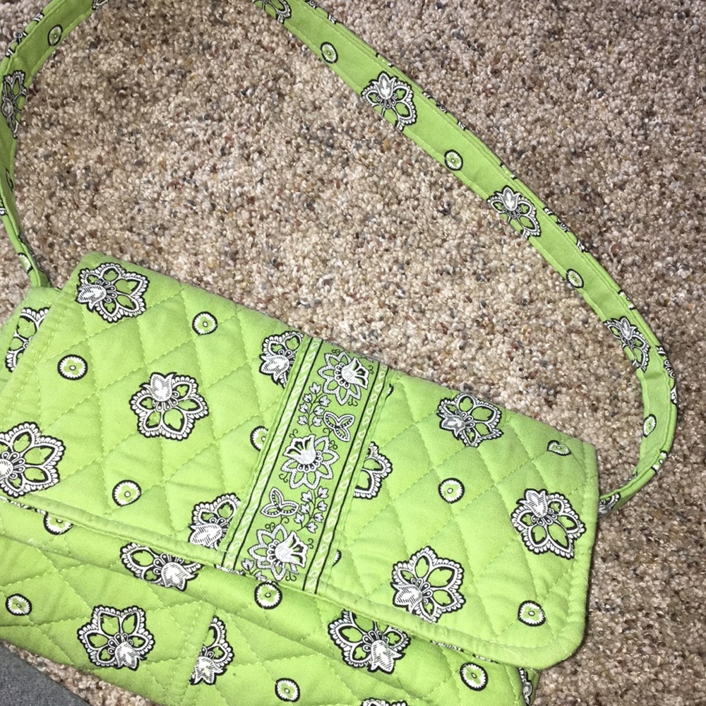 Green Vera Bradley shoulder purse